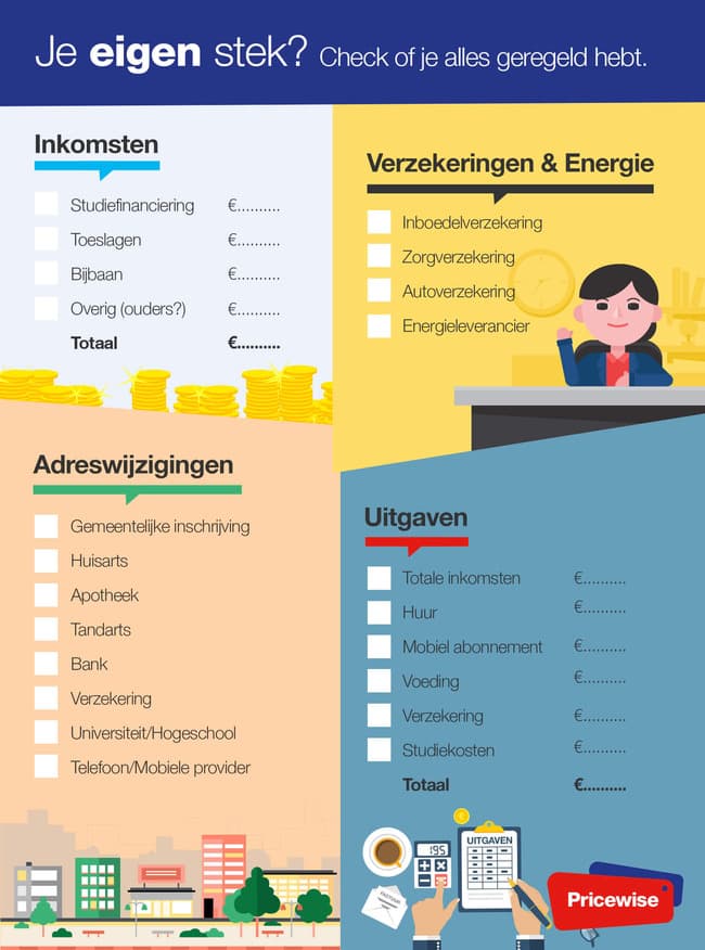 Studenten checklist verhuizen Studenten checklist verhuizen